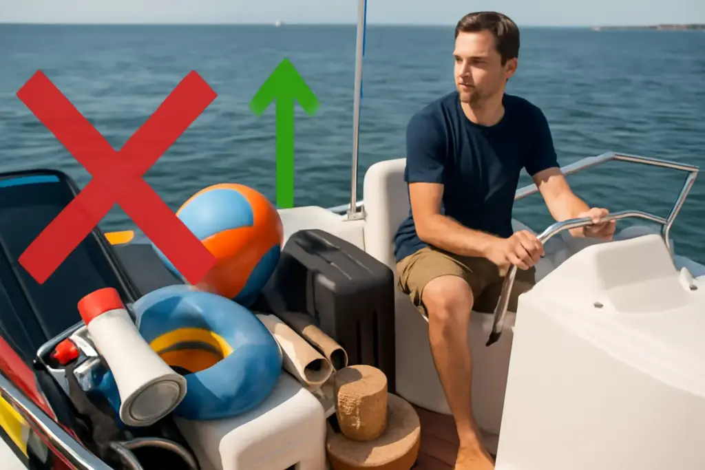 Quali accessori evitare su una barca piccola? Lo spazio guadagnato migliora la navigazione