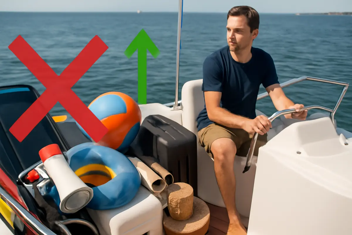 Quali accessori evitare su una barca piccola? Lo spazio guadagnato migliora la navigazione